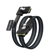Internal Mini SAS SFF-8087 to Right Angle SFF-8087 Cord, Internal Mini SAS to Mi