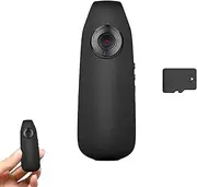 Razunoth Smart Mini HD Camera, 1080p HD Night Vision and Motion Detection, 130° Wide-Angle Lens, Portable Pocket Tiny Body Cams with Back Clip for Cycling Home Office Security (1set with 128g Card)