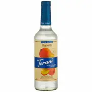Torani Puremade Zero Sugar Mango Flavoring Syrup 750 mL Glass Bottle 880603034
