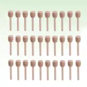 30 Pcs Small Wooden Spoons for Honey Stick Eco-friendly Scoop