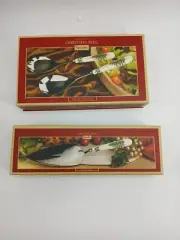 (Lot Of 2) Spode Portmeirion Christmas Tree Cake Slicer Salad Servers Porcelain