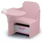 Delta Children Mysize Chair Desk with Storage Bin Kids Activity Toddler Rose