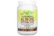 Natural Factors, VegiDay, Vegan Organic All In One Nutritional Shake, Decadent Chocolate (450g)