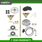 Go Kart Rear Axle Kit Brake Master Cylinder Disc Rotor Hub Drift 740mm ATV