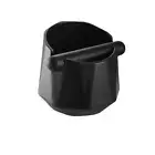 KNOCK BOX BLACK COFFEE BARISTA BIN ROUND SHAPE ESPRESSO GRINDER WASTE TAMPER BIN