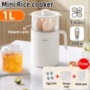 1L Mini Rice Cooker Intelligent Electric Home Portable Multifunc Rice Maker New