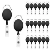 20Pcs Retractable ID Badge Holders ID Badge Reels with Clip Retractable Badge...