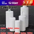 3/5PCS Metal Wedding Cylinder Plinth Pedestal Stand Ripple Cake Dessert Display