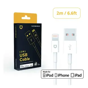 【犀牛盾】蘋果原廠MFi認證 Lightning to USB Cable 充電線 iPhone 11 Pro SE2