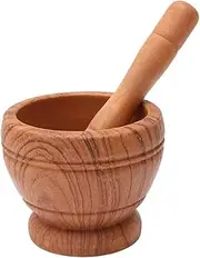 Portable Mixing Grinder Crusher with Pestle, Ginger Garlic Press Set, Herb Crusher Grinder, Kitchen Appliance Set, Multifunctional Wood Kitchen Gadget ﻿