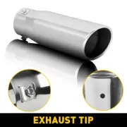 Car Exhaust Tip 2.4'' Inlet Stainless Steel Muffler Pipe Bolt on Design 3"Outlet