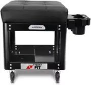 Rolling Creeper Garage/Shop Seat for Men, Padded Mechanics Stool with Tool Tray