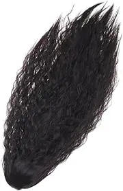 Healeved Lady Hairpiece Clip Ponytail Women's Curly Wig High Temp Fiber Long Curly Hair Extension Synthetic Hairpiece Claw Clip Party Cosplay Wig Black