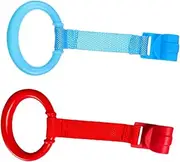 ANDRESLAD 2pcs Baby Standing Pull Tab Playpen Montessori Toys Ties for Crib Pull Ring