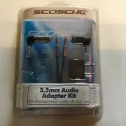 Scosche 3.5mm Audio Cable and Adapter Kit Brand New Unopen. Free Shipping.
