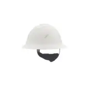 MSA - Vented Full Brim Hard Hat - Ratchet Suspension - White