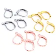 Silver Gold Color Earring Hook Wire Clasp Base Setting Hooks Jewelry Diy 30pcs