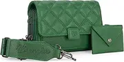 [Montana West] Wrangler Crossbody Wallet Purses for Women Rfid Blocking Wallet Purses with Crossbody Strap, A-green