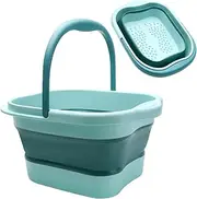 Foot Bath | 15l Foot Wash Basin Feet Soaking Tub | Large Space Foot Soak Foot Spa Bucket with Handle, Foot Tub for Travel, Outdoor, Laundry Helves