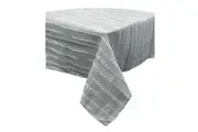 Perline Grey Jacquard Polyester Tablecloth 160 x 270cm