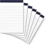 Small Note Pads 4x6 Mini Notepads 4x6 Lined Writing Pads of Paper 4x6 Memo Pads 4x6 Small Paper Pads 4 x 6 Scratch Pads 4x6 Server Pads 4x6 Small Pocket Notebook 6 Pack Server Note Pads 30 Sheets/Pad