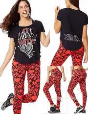 Zumba It All Starts w Heart Tee Shirt Top -from U.K. Convention-EliteZWear RARE
