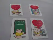 4 Vintage Ziggy 1986 Valentine s Day Cards Tom Wilson 2 1/4 x 4 Unused