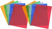 SOPOTUTU 10pcs Plastic A4 File Folders Office Document Organizer School File Folders Bill Receipt Paper Holder Versatile