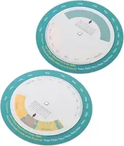 NULYLU 2pcs Bmi Body Index Wheel Calculator Weight Measure Tool for Home Gym Easy to Read Wall Mounted Health Tracker Versatile Body Weight Monitoring for Fitness Wellness