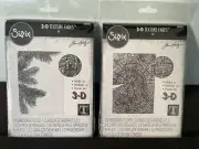 Sizzix Tim Holtz 3-D Texture Fades Pine Branches & Tree Rings