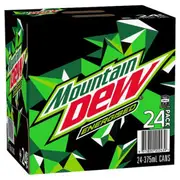 Mountain Dew Energised Citrus Soft Drink 375m x 24