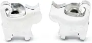 [Miniblings] Cat Stud Earrings Animal Cats Pet 4 Paws Stainless Steel Left Right Handmade Fashion Jewellery Earrings Stud Earrings, 8mm, Stainless Steel