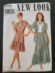 New Look 6016 Size 8-18 Skirt & Jacket UNCUT