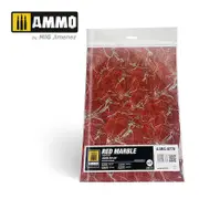 Ammo Red Marble. Round Die-cut for Bases for Wargames (2)