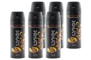 Lynx 150ml Deodorant Body Spray Dark Temptation 6 Pack