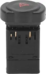 Hazard Light Switch, Hazard Warning Light Emergency Flasher Switch, 8200602232 Car Emergency Hazard Warning Switch for Duster Sandero