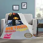 Vintage Style Retro METROID NES Box Nintendo Ultra-Soft Micro Fleece Blanket