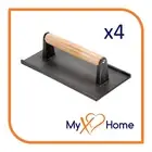 8" x 4" Cast Iron Steak Weight (4 Steak Weights) by MyXOHome