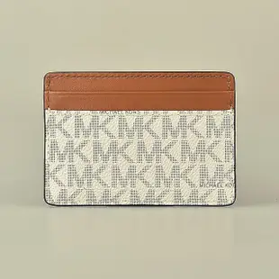 【Michael Kors】MICHAEL KORS JET SET金字壓印LOGO MK字母設計PVC 4卡名片夾(多色)