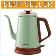 BPA-Free 1L Gooseneck Kettle with Automatic Shut-off - Green Tea Lover’s Delight