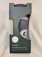 Starbucks Collector Cup 5 Pack GEORGETOWN Reusable 24 Oz Cold Cups Lids Straws
