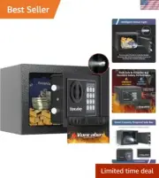 Fireproof Money Safe Box with Sensor Light & Digital Keypad for Secure Storage