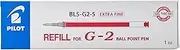 Pilot 0.5mm Extra Fine Gel Refill, Red (BLS-G2-5-R) - Pack of 12