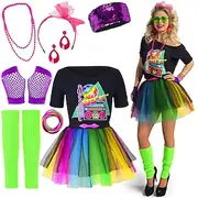 Retro Vintage Disco 1980s Outfits Accessories 80's Party Girl Women's Carnival Costume Halloween Carnival Masquerade Party / Evening Bachelorette Party Pride P