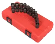 1825 1/4-Inch Drive Universal Magnetic Impact Socket Set, Metric, 12-Point, C...