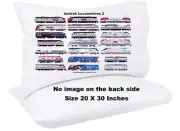 Amtrak Locomotives #2 20"x30" Pillowcase by Andy Fletcher
