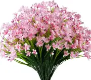 6 Bundles Artificial Daffodils Flowers, Fake Artificial Greenery UV Resistant No