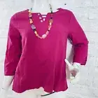 New Women's Alfred Dunner Blouse Size S Color Pink