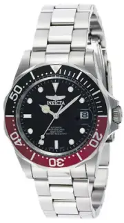 Invicta 40MM Men's Pro Diver Automatic 3 Hand Black Dial Stainless Watch 9403