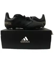 adidas Kids' Predator 19.4 FXG J . Cblack/cblack/Goldman Soccer . Size 4.5 Youth